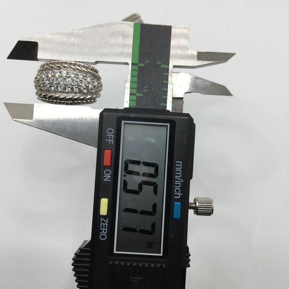 Judith Ripka Sterling Silver Cubic Zirconia Cluster Earring - Picture 4 of 5